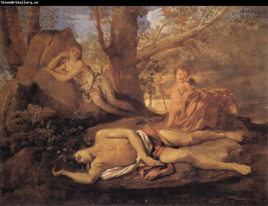 Nicolas Poussin E-cho and Narcissus